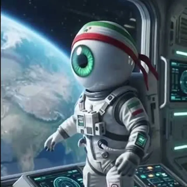 EYE RAN astronaut aboard a spacecraft